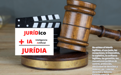 No existen el interés legítimo, el uso justo, las excepciones, lo imperativo, lo supletivo, la confianza legítima, las garantías, los mecanismos jurídicos de control, protección, efectividad de derechos y deberes, etc., sino los derechos y deberes. Ejemplo sobre IA – JURÍDIA